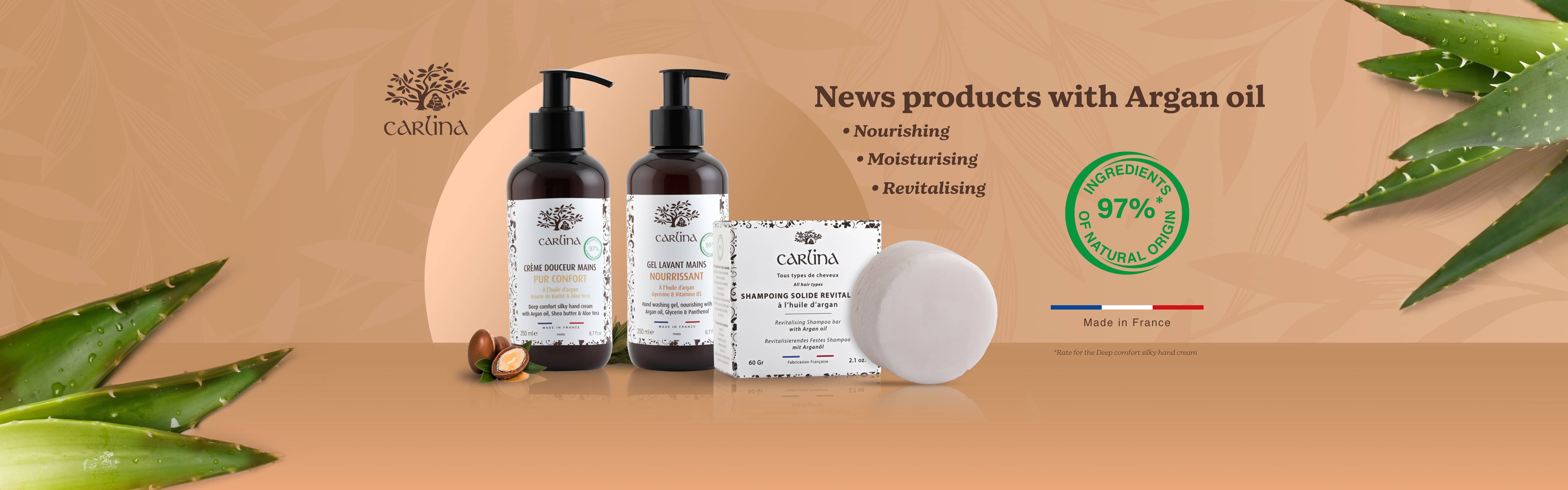 News products with Argan oil